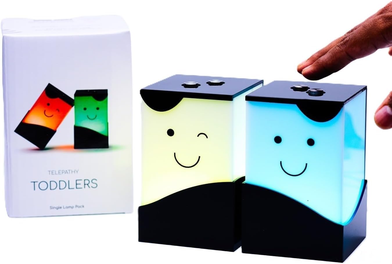 ZOCI VOCI Telepathy Lamp – Cute Friendship Lamp Set of 2 Long Distance Gifts with 200+ Colors, Apple Watch Compatibility – Long Distance Touch Lamps with Mobile App. No Subscription Needed