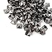 Honbay 200PCS 10mm Gun Black Nailheads DIY Metal Punk Spikes Spots Square Pyramid Studs for Leathercraft