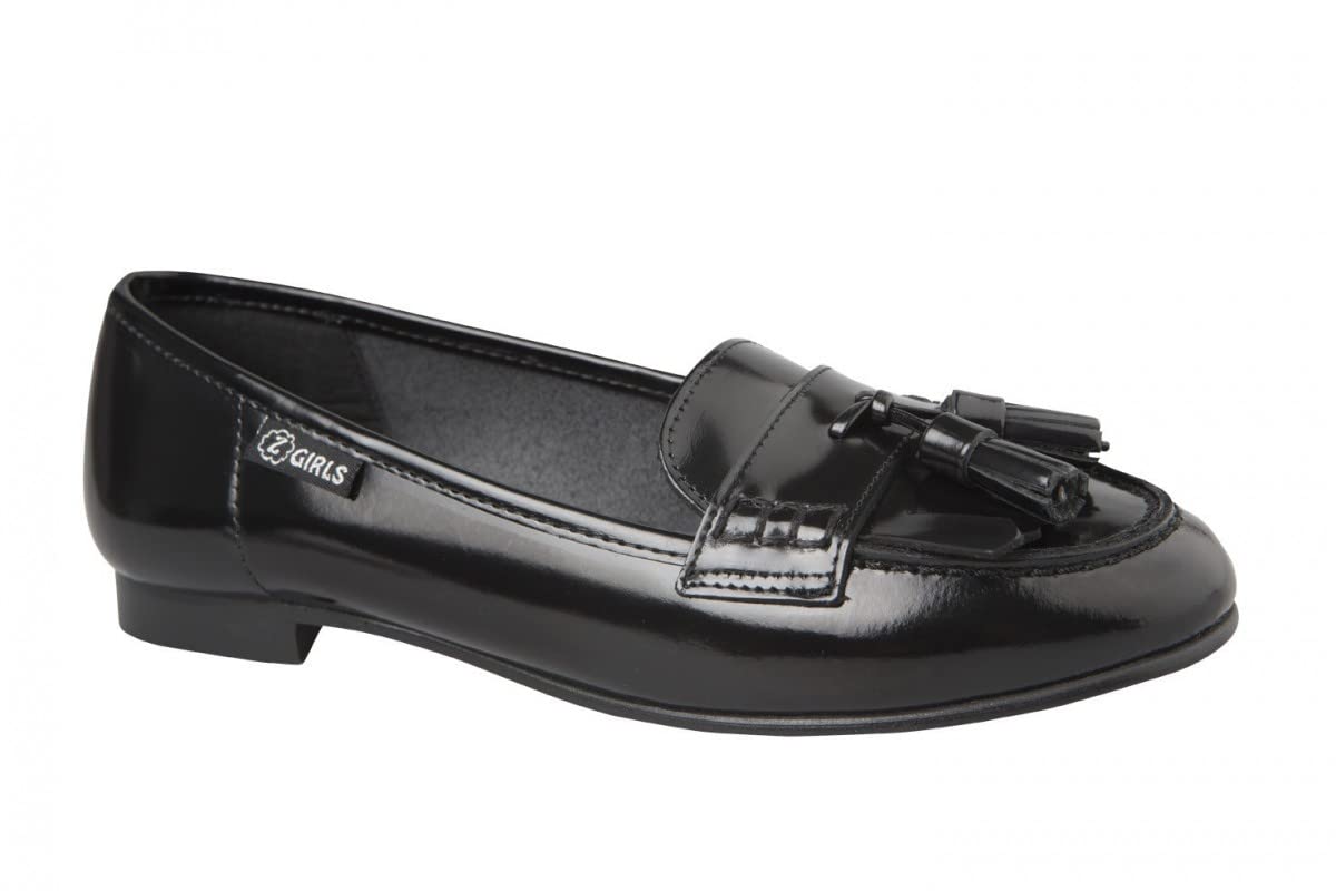 ZGIRLS Mocasin Boston 479 Negro College Zapato Castellano Adolescentes NIÑA Uniforme Escolar Resistentes Impermeables