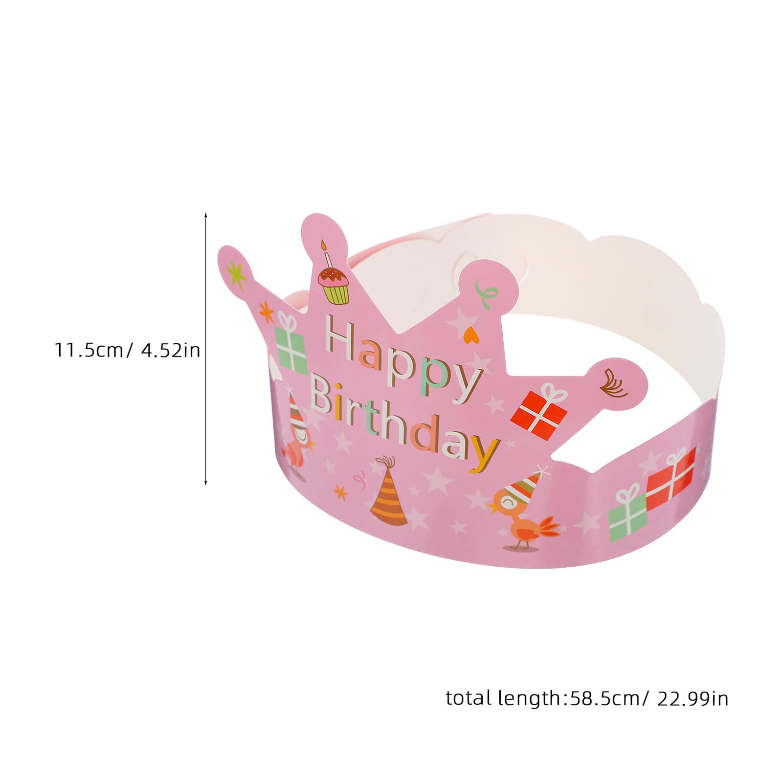 Hemobllo Sombrero de Cumpleaños para Niños de Papel, 100 Piezas Decorativas