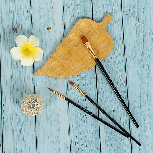 Image of 3 Artist Paint Brushes for Watercolor, Acrylic & Mixed-Media : Artists Round, Flat and Filbert Paintbrushes for Kids & Beginners