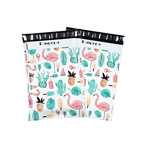 RUSPEPA Poly-Versandtaschen, Weihnachtsdesign, 2,3 mm, strapazierfähig, selbstklebend, 25,4 x 33 cm, 40 Stück