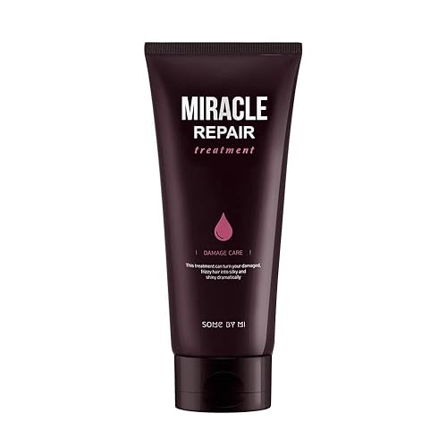 SOME BY MI Miracle Repair Treatment - Tratamiento reparador, cuidado de daños, 6.34 oz (180 g), volumen hinchable para cabello sin vida, hidrata el