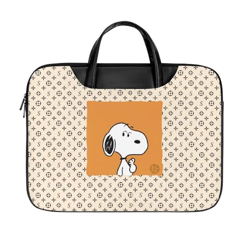 スヌーピー(フォトフレーム) パソコンケース ノートPCケースインナーバッグ ラップトップスリーブ(42x32cm)