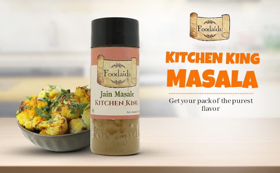 Foodaids Kitchen King Masala 100gm / sabji jain masala/No Onion No Garlic/Aromatic flavour. 3