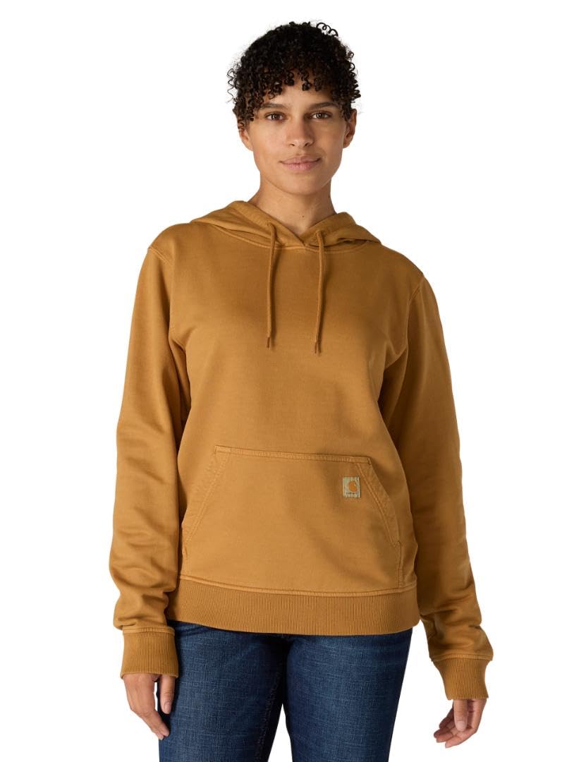 Women's Relaxed Fit Midweight Garment Dye French Terry Hooded Sweatshirt