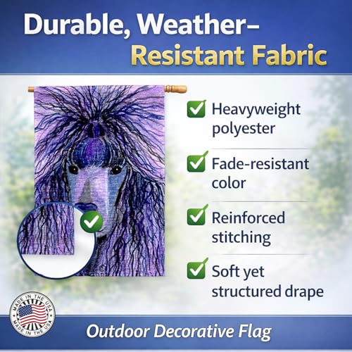 Drapeau Poodle caniche pour maison Caroline's Treasures multicolore grand format - 6