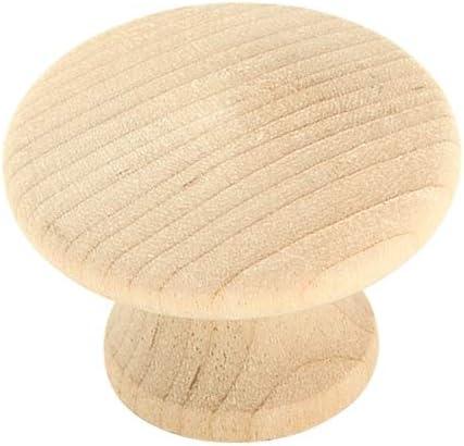 Amerock  Pomo de gabinete  Sin terminar  Diámetro de 1-14 pulgadas (1.260 in)  Patrimonio diario  Paquete de 2  Perilla de cajón  Herrajes para