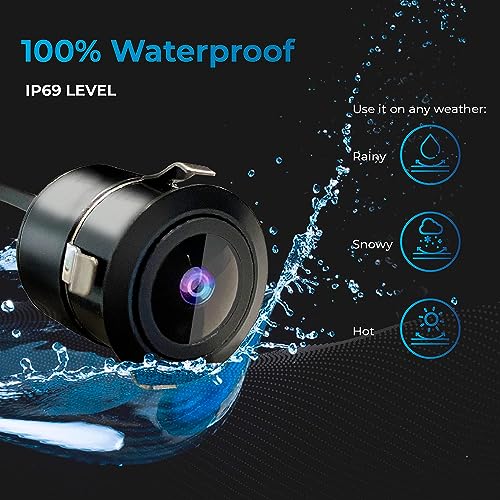 Audio Wheels Fish Eye Full HD Wide-Angle car Reverse View Rear Parking Camera Assist for only Car Android Stereo 4 516tay3z7dL