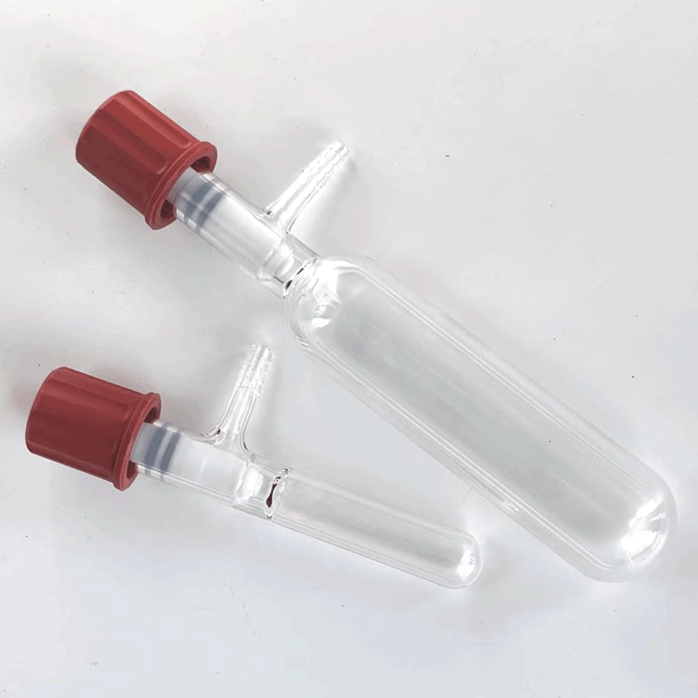 1 szt. Odporna na wysokie temperatury rurka Schlenka - 10 ml do 500 ml kolba uszczelniająca zawór próżniowy z PTFE do przechowywania rozpuszczalnika(100ml)