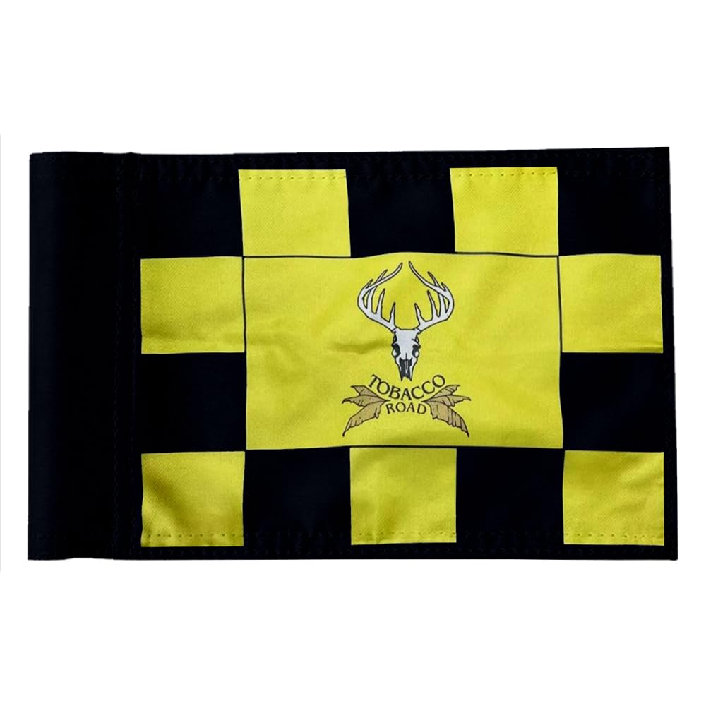 2BUT Standard Tobacco Road Golf Club Pin Flag Practic Putting Green Golf Flag For Backyard Garden Double-Sewn 600D Nylon Miniature Pin Flag Regulation Tube Flag(8
