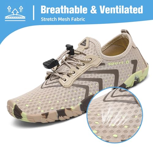 Image of Mishansha Water Shoes for Women Men, Quick-Dry Barefoot Swim Shoes with Drainage Holes, Lightweight Aqua Shoe for Beach Pool River Boating Yoga Walking