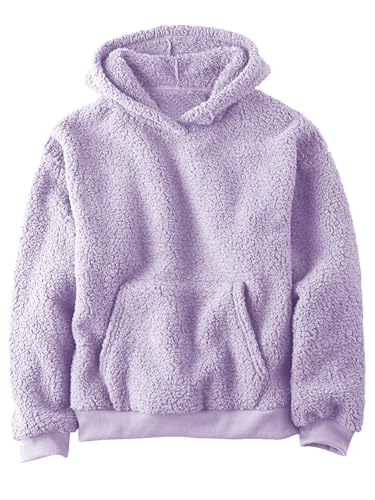 Image of Makkrom Boys Girls Sherpa Hoodies Fleece Hoodie Pullover Outfits for Kids