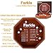 RNK Gaming Farkle Luxury Edition Brown PU Leather Dice Tray