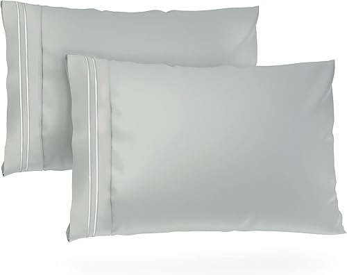 Vista 13 de Cosy House Collection 1500 Collection - Juego de 2 fundas de almohada de lujo, supersuaves de calidad de hotel, sin arrugas, hipoalergénicas