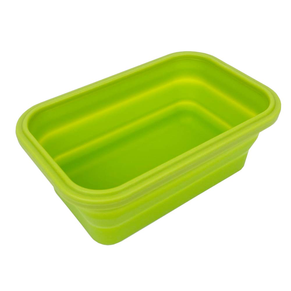 Lot De 4 Récipients Pliables En Silicone Avec Couvercles Hermétiques - Conservation Alimentaire Gris - 350ml à 1200ml