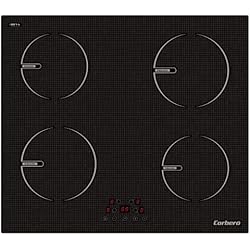 Corbero Ccibr7203 Corberó CCIG9422 Encimera por Inducción, 4 Zonas, Potencia 6000 W, Control Touch Control, 9 Niveles de Potencia, desconexión automática de seguridad, Bloqueo de seguridad para niños