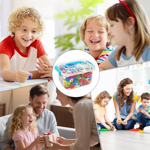 Briques de construction interlocking pour stimuler l'éveil sensoriel des enfants de 3-6 ans - 5
