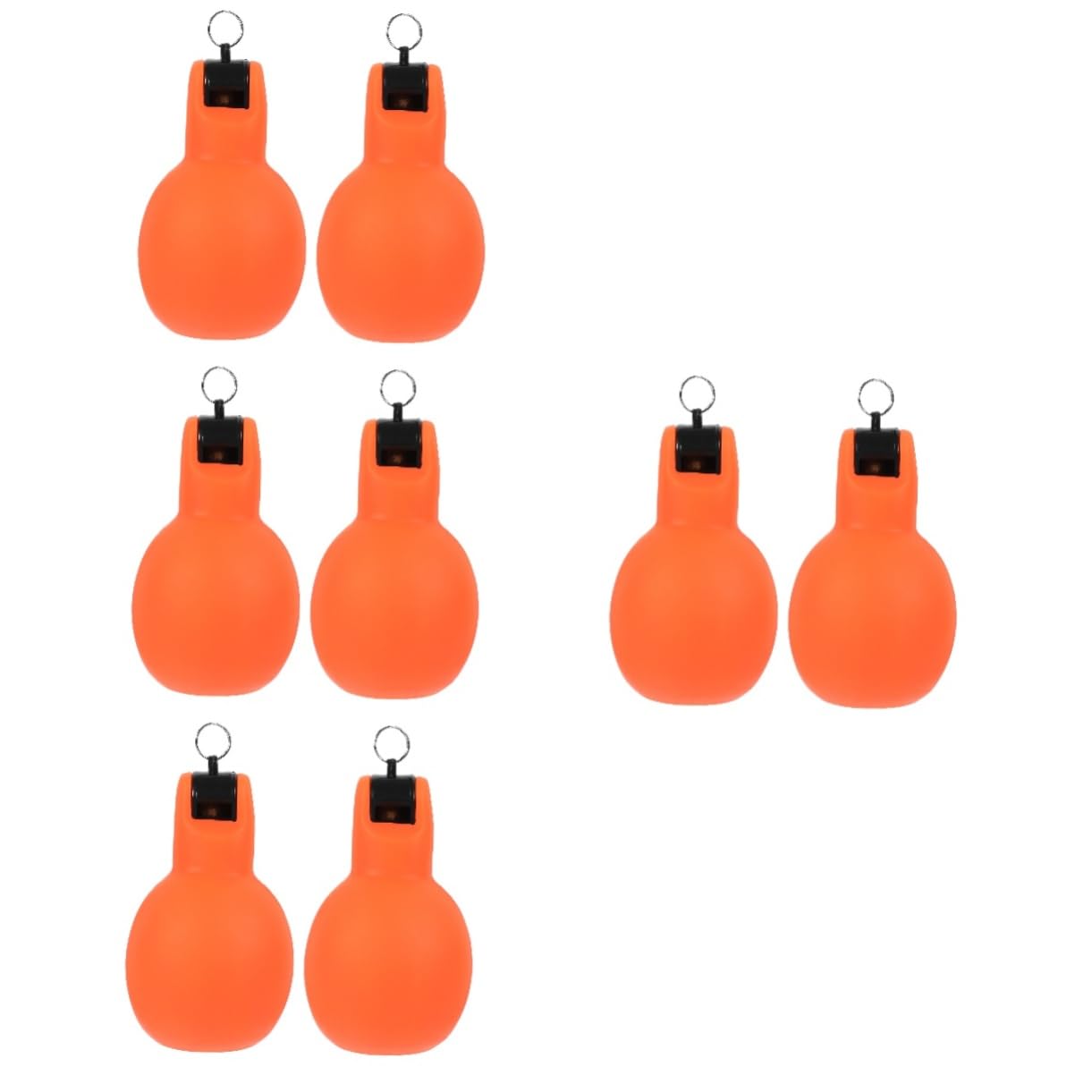 Mipcase Lot De 4 Sifflets À Main Légers en PVC pour Arbitres Enseignants Et Survivalistes (2 Pièces X 4)