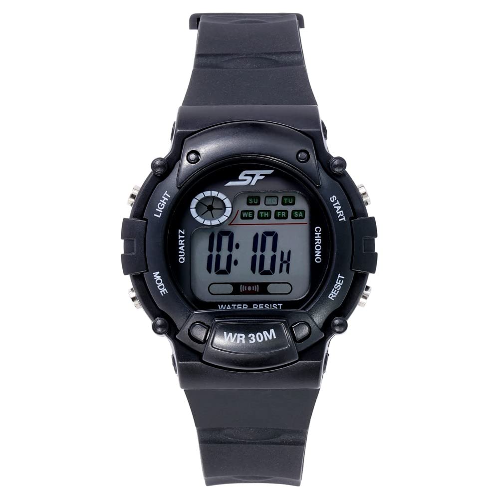 SF Digital Dial Black Plastic Strap Watch for Men-NS7982PP09 (B0BS3VP42D) Amazon Price History, Amazon Price Tracker