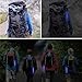 6 PCS Reflective Straps, Blue Reflective Backpack Tags Bicycle Reflectives Pendant Glow in the Dark Keychain Safety Night Reflector Pendants for Clothes Cycling Walking Running Climbing Camping
