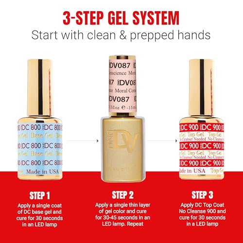 Set de esmaltes en gel DND Coquette Collection 0.5 Fl Oz miniatura 5