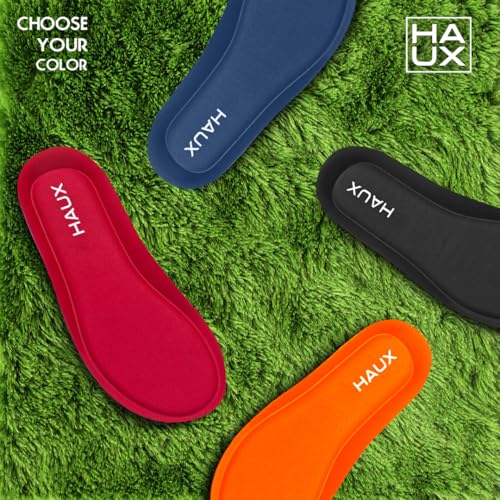 Image of HAUX Comfort+ Memory Foam Insoles for Men | Soft Cushion Shoe Insole for Daily Use, Walking, Running, Sports & All-Day Standing Comfort (Black(Combo), 7&9)