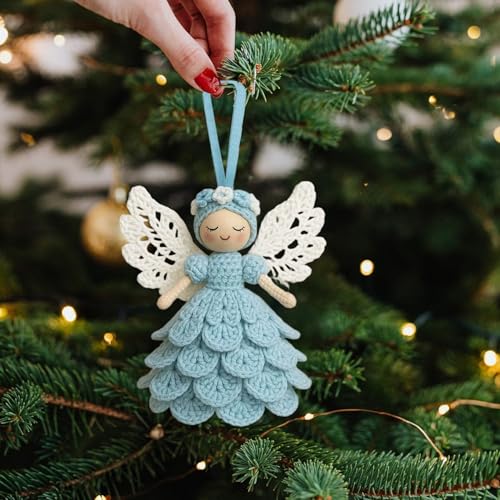 Kit DIY crochet ange Noël pour débuter facilement