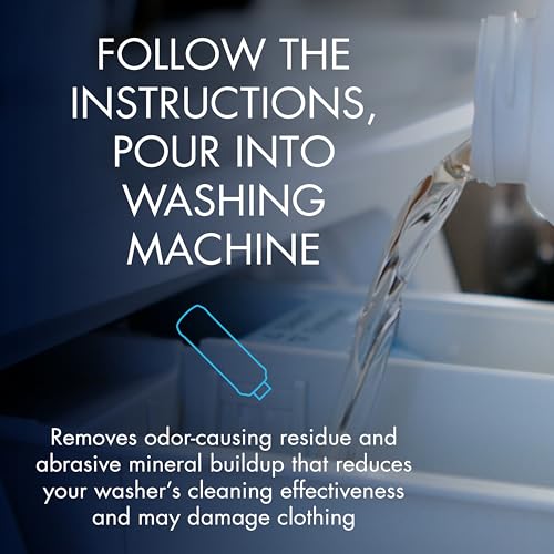 glisten washing machine cleaner helps remove odor buildup and limescale fresh scent made in the usa 12 ounce bottle 3-pack