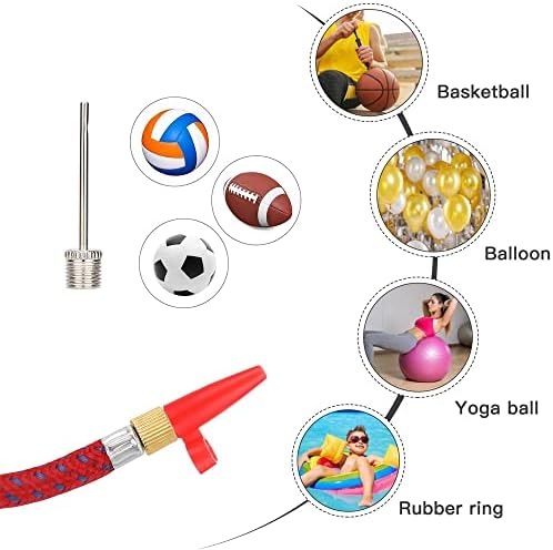 Sunjun 16 Pcs Premium Pump Valve Adapter Valve Converter Set (For AV DV SV) Suit for Bike Valve/Pump Adaptor Schrader Valve Presta Valve Bike Fitness Balls Footballs Basketballs etc.