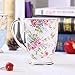 AWHOME Royal Fine Bone China Coffee Mug Assorted colors Tea Cup 11 oz (1, color)