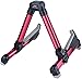 Stallion SL101 Aluminium Guitar Stand - Foldable, Adjustable for All Types of Guitars, Basses, Ukuleles and Violins, Banjo (Red)