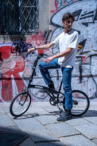 Nilox - Bike X0 - Klapprad - Einfach zu Transportieren - Modernes Design - Mit Mattem Stahlrahmen -...