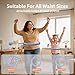 Smart Queen 24 Detachable Knots Quiet Hoop, Weighted Infinity Hula Fit Hoop for Adults Weight Loss, Great for Women and Beginners