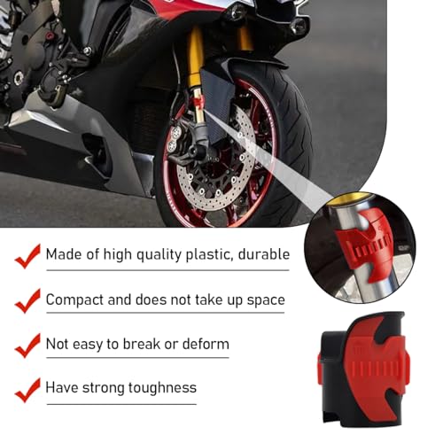 Image of povtii 2PCS Motorcycle Fork Seal Cleaner Tool, Fork Seal Cleaner Fits 45-55mm Seal Mate Oil Level, Universal Cleaning Shock Repairing Absorber Tool, Dirt Bike Motorcycle Accessories (Red)