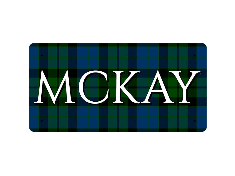 McMug - Mckay (Mckay Modern Tartan) - Metal Sign, Decorative Sign, 200mm x 100mm