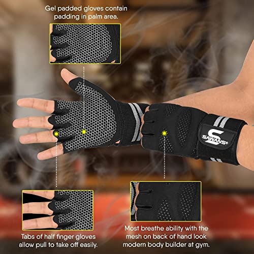SAWANS Guanti per sollevamento pesi Palestra