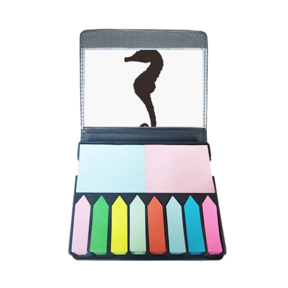 Marque-page hippocampe noir auto-collant note repositionnable - 5
