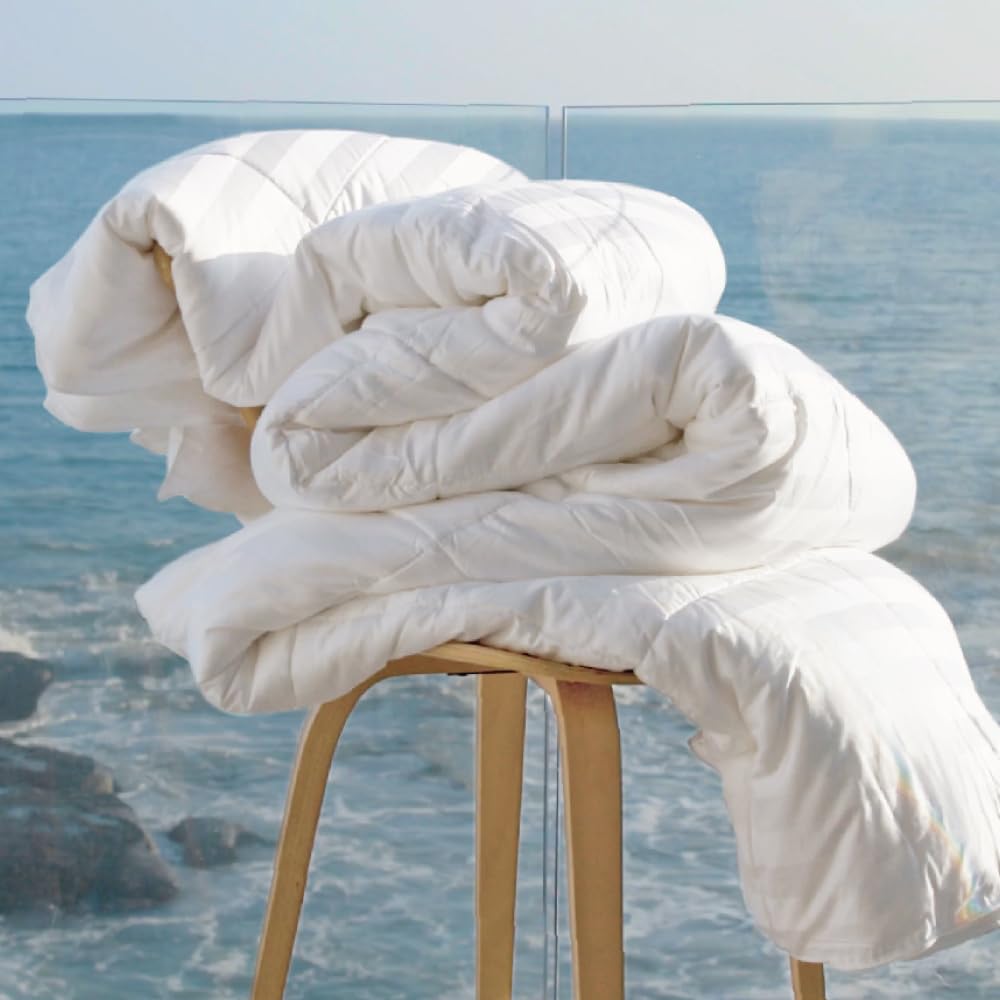 Cariloha Mid-Loft Duvet Insert | King | White | Mid Loft | Viscose Material | Soft, Comfortable & Wicks Moisture