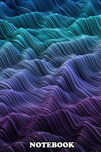 Notebook: Abstract Sea , Journal for Writing, College Ruled Size 6" x 9", 110 Pages