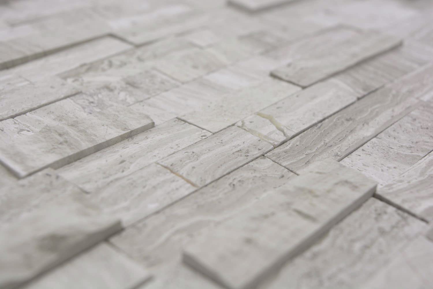 Azulejos de mosaico de mármol, color beige mate, para cocina, baño, 10 unidades