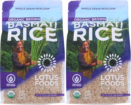 LOTUS FOODS Organic Brown Basmati Rice, 30 OZ (Pack of 2) image 2