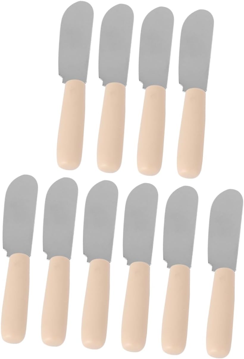 Cabilock 30pcs Non-stick Knife Ergonomic Butter Spreader Knives Kitchen Cheese Light Weight Butter Spreader Cutter Baking Mixing Tool