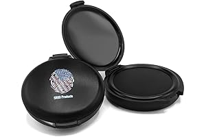 Compact Black Ink Pad for Easy Fingerprint Capture