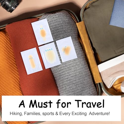 YBEATY 21 Pcs Blister Cushions Gel Adhesive Hydrocolloid Bandages Long Lasting Waterproof Wound Care Pads All Purpose Heel Prevention Patches for Toe Foot Cuts Scrapes Recovery Healing