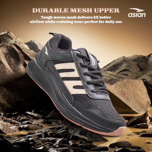Image of ASIAN Men BOSS-02 Running and Casual Wear Running Shoes with Laces, Lightweight and Comfortable Shoes for Men & Boys, Ideal for Sports, Gym, Walking, and Daily Use