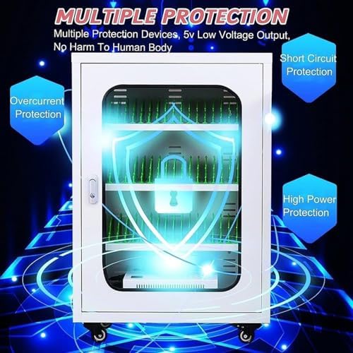 Secure Rechargeable Phone Storage Locker & USB Charging Station – 20 Ports for Safe Charging in Schools, Offices & Public Spaces – Ideal for Group Use & Events