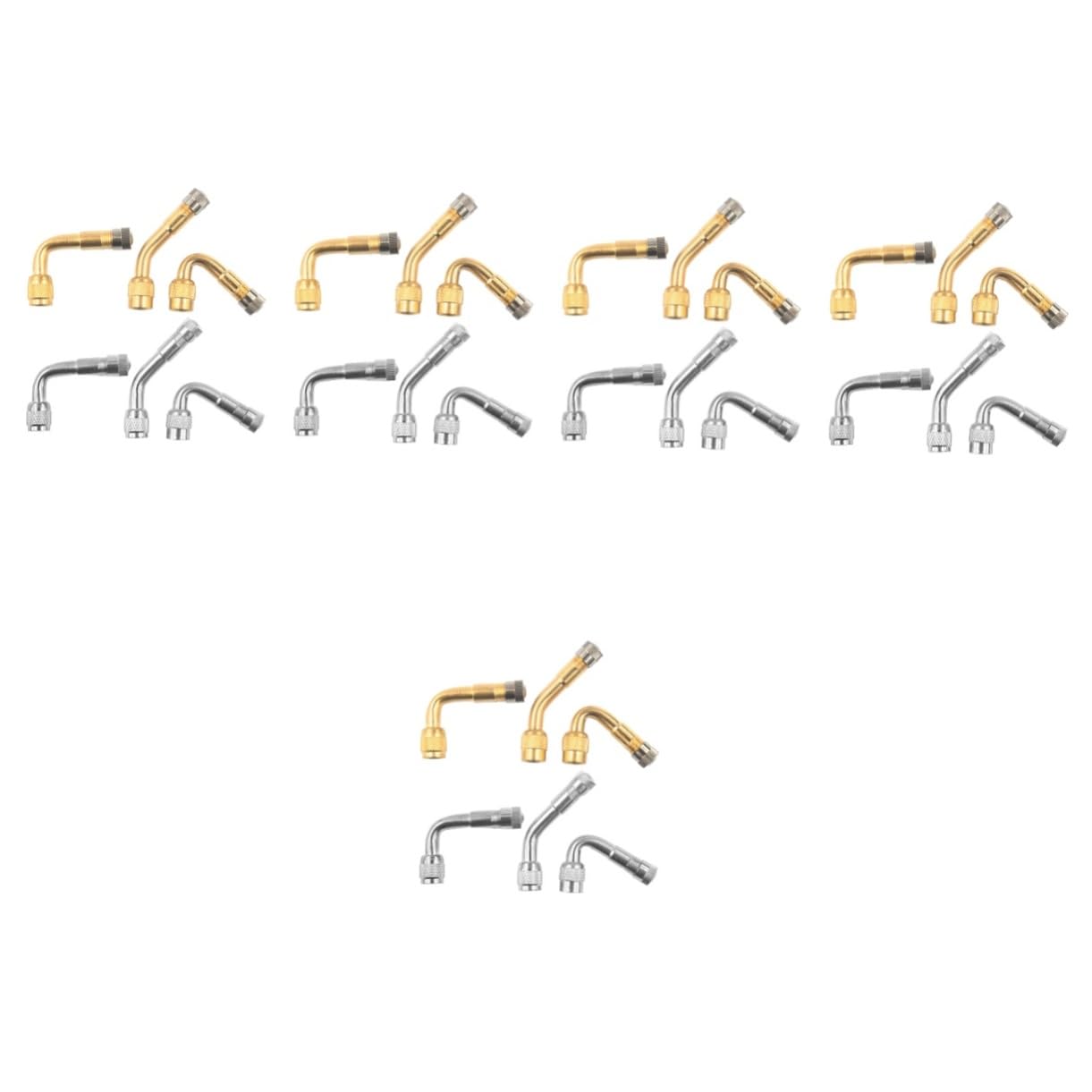 PartyKindom Lot De 5 Rallonges De Tige De Valve Universelles pour Valves De Pneu 6 Pièces X 5