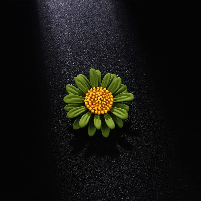 Image of Colorful Daisy Sunflower Brooch Pins - Bohemian Style Flower Lapel Pins Badge Dress Neckline Pin for Women Girls