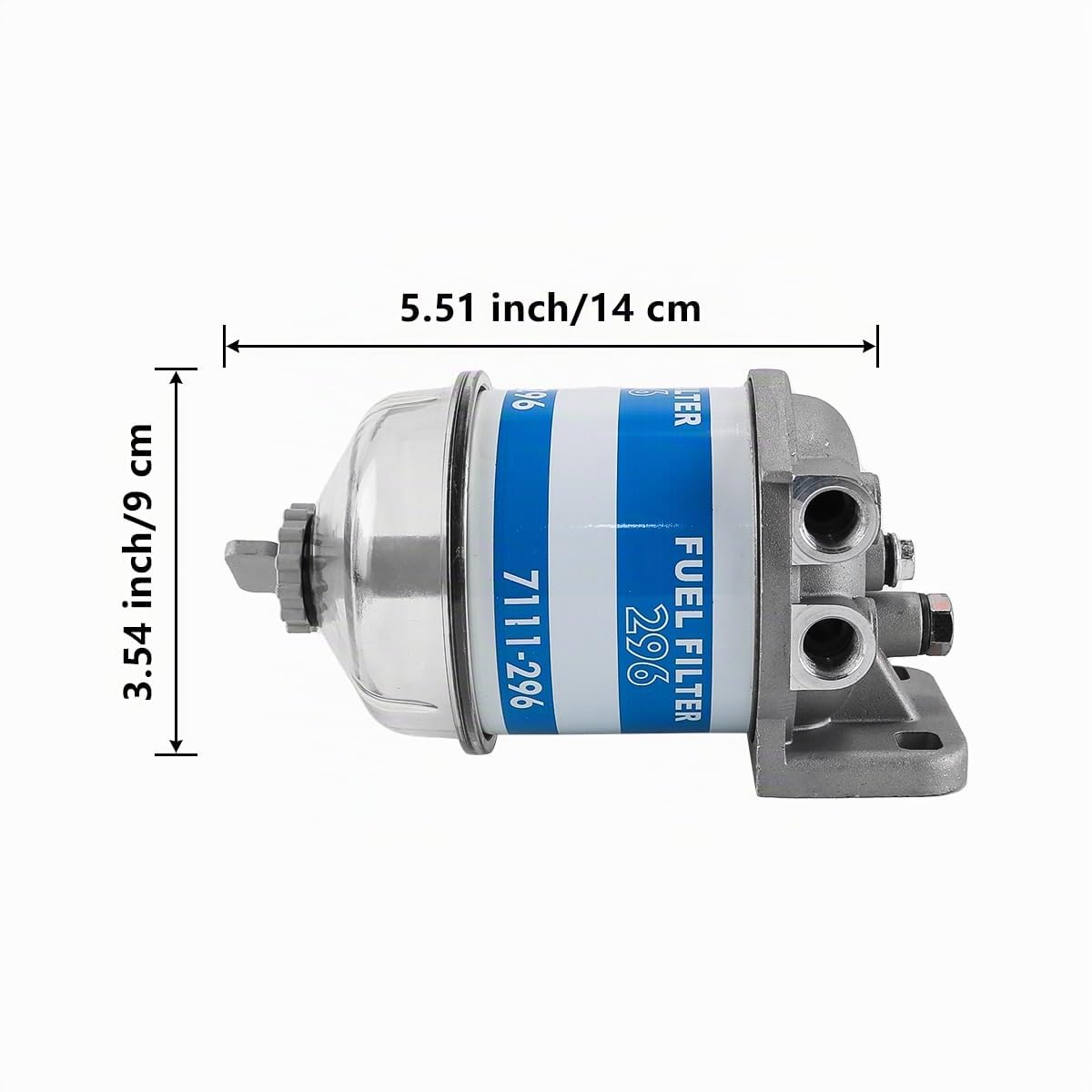 Ensemble séparateur d'eau et de Carburant Diesel 296 7111 296 HDF296 pour véhicules Lourds et Moteurs Marins